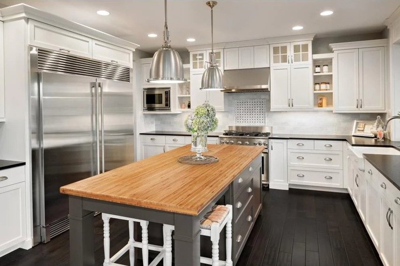 bamboo kitchen counter