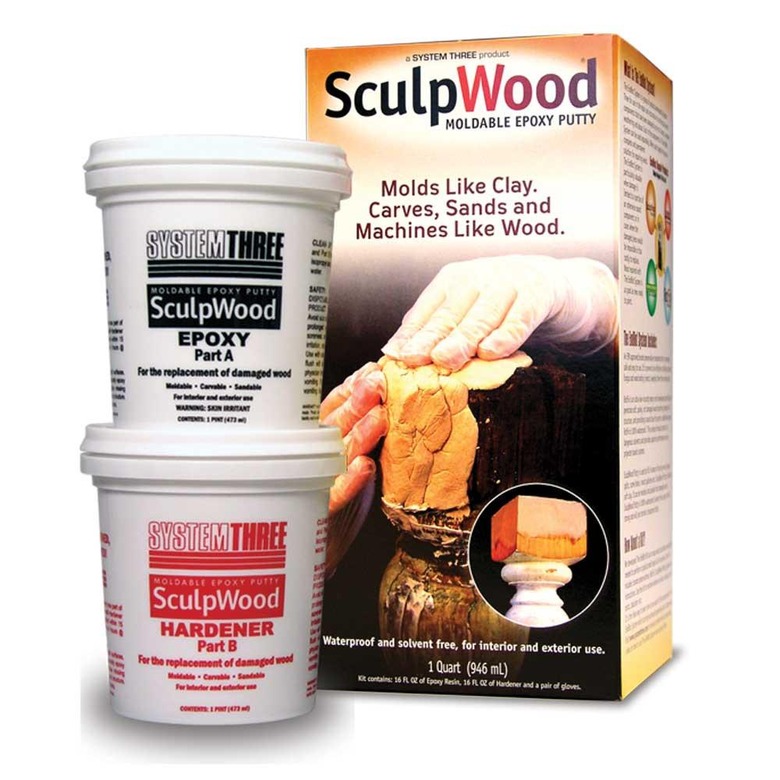 SculpWood epoxy putty.