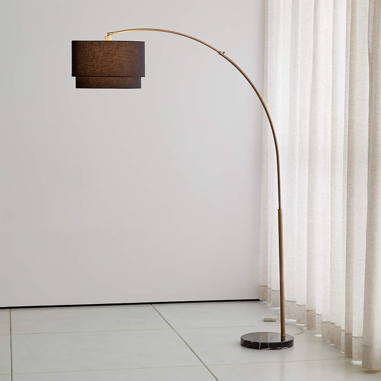 black floor lamp