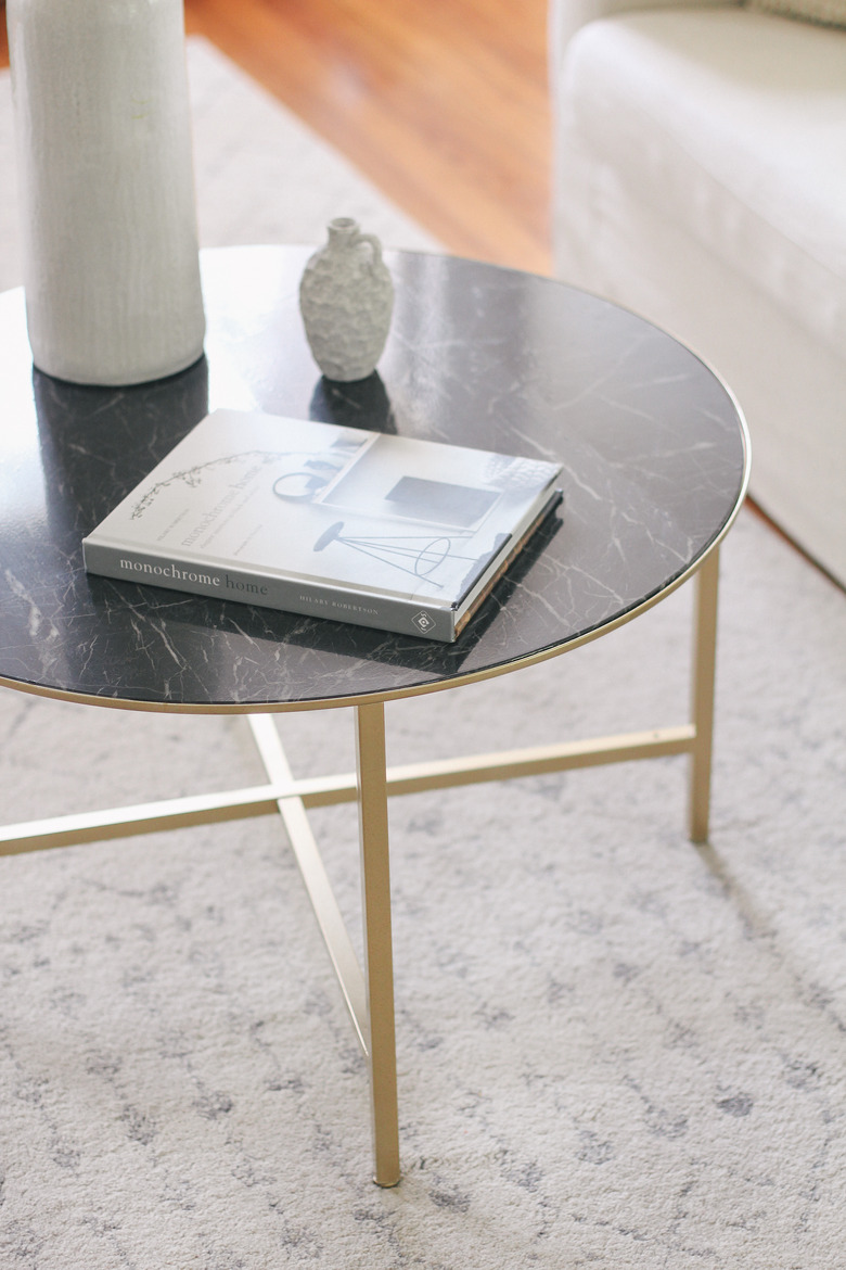 IKEA VITTSJO marble coffee table hack