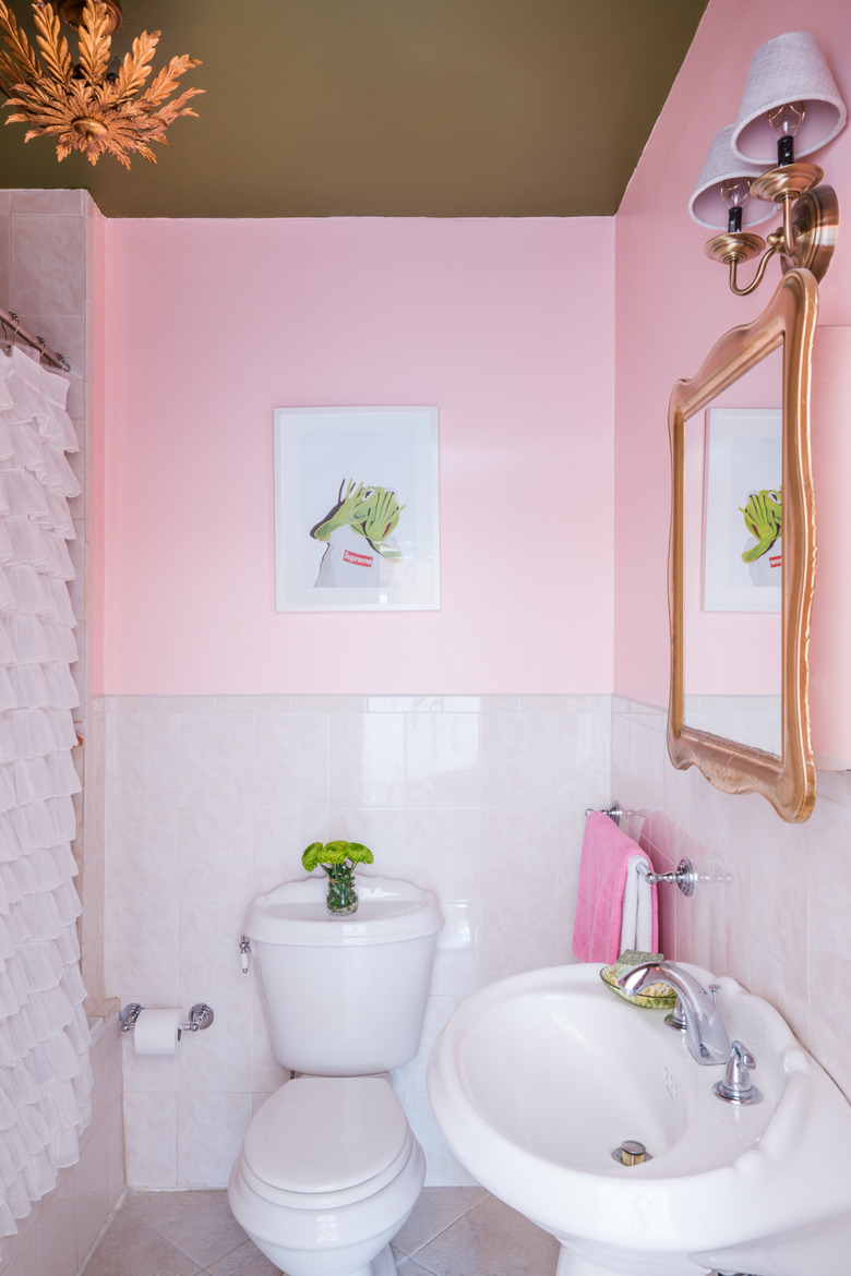 pink bathroom