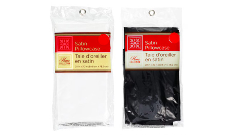 Dollar Tree's satin pillowcases