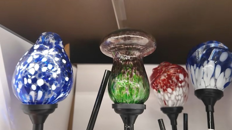 Different designs of Belavi solar glass stake