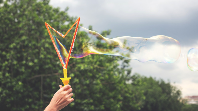 bubble wand making large bubbles