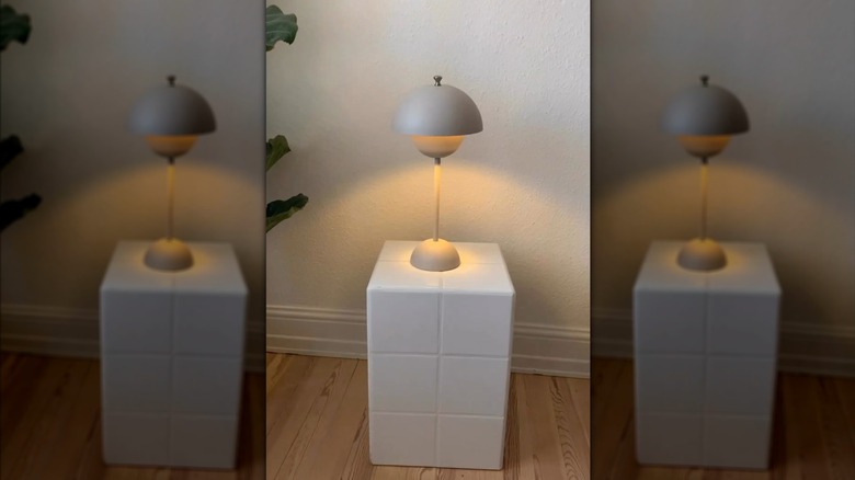 MCM replica lamp made from two IKEA bowls