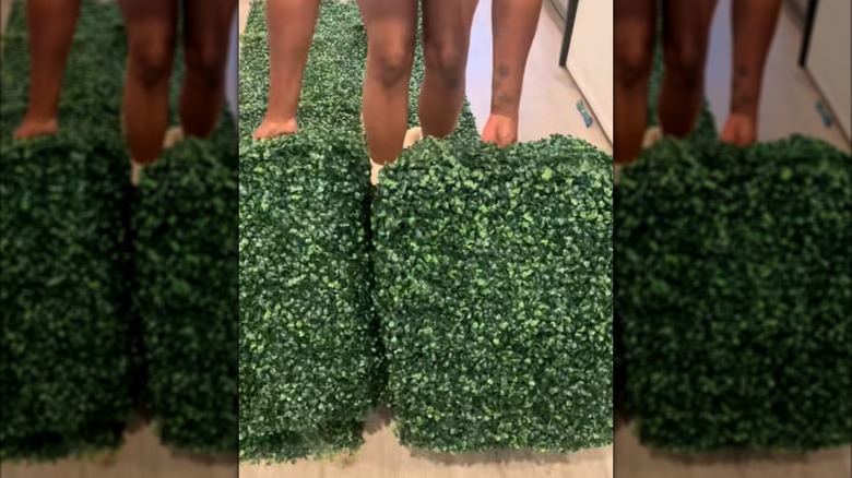 TikToker upcycling milk crates into stylish box topiaries for house