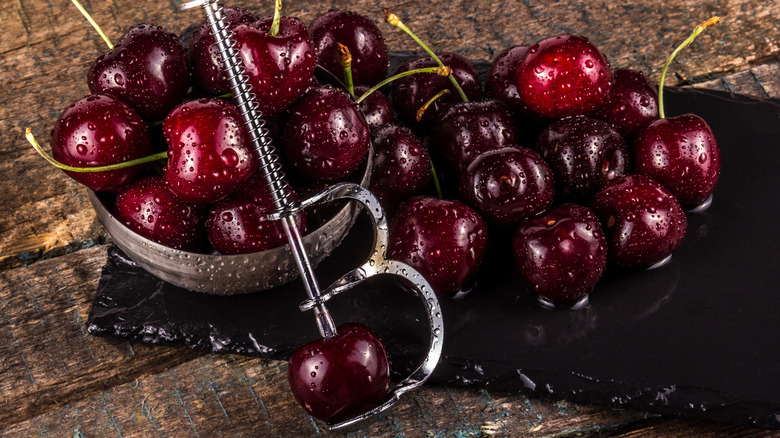 Vintage cherry pitter