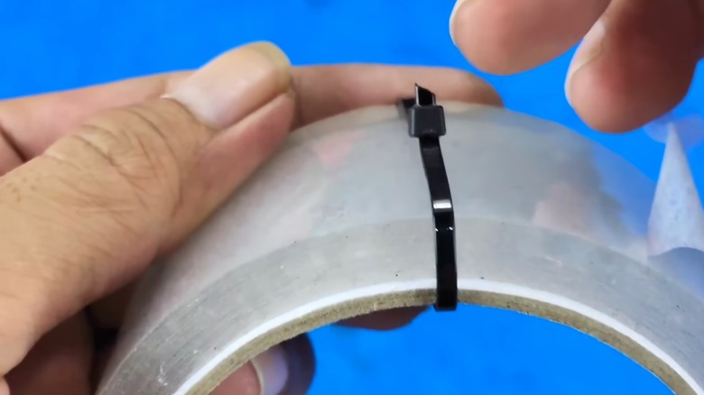 Tape hack with zip ties