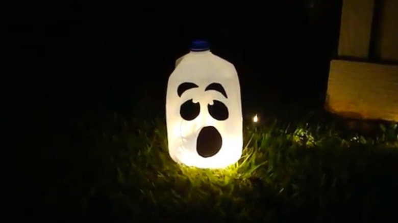 Milk jug ghost luminary