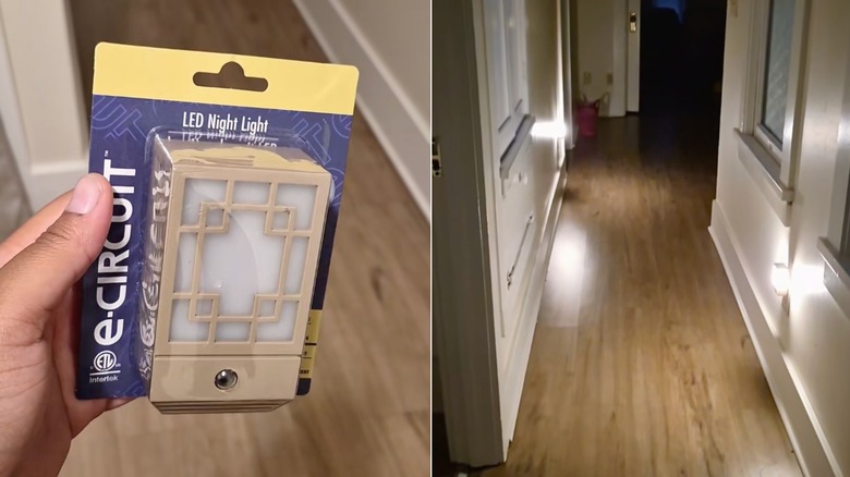 E-circuit lamppost style LED night light from Dollar Tree