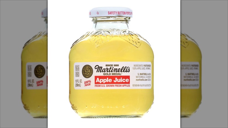 Martinelli's Gold Medal apple juice bottles at Dollar Tree