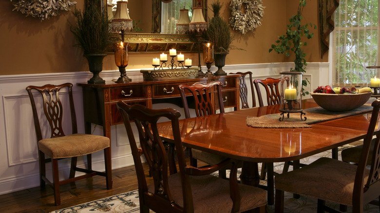 Dining room set with matching table and chairs