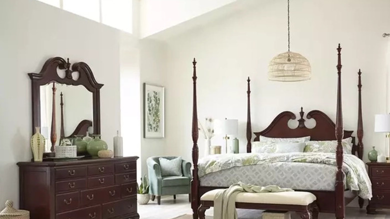 Matching cherry bedroom furniture