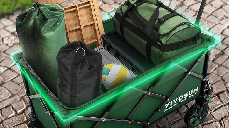 Vivosun collapsible fabric garden cart