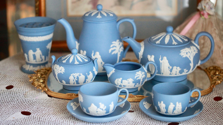 Wedgwood jasperware tea set