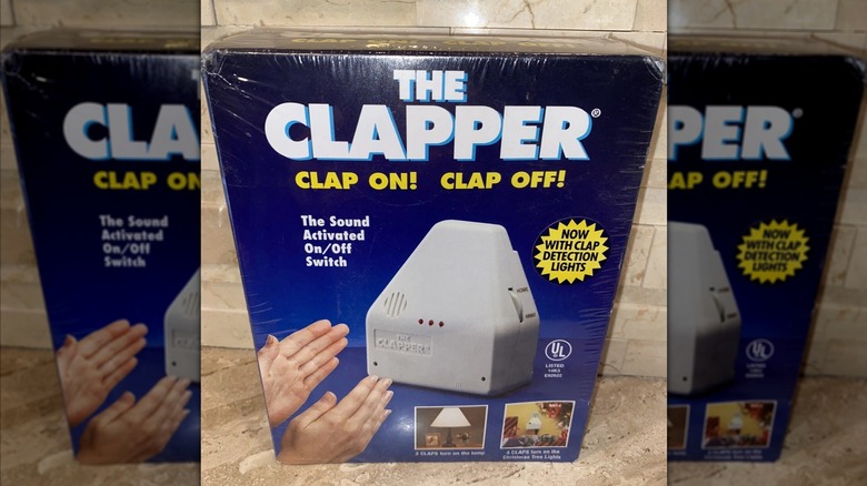 a vintage Clapper product box