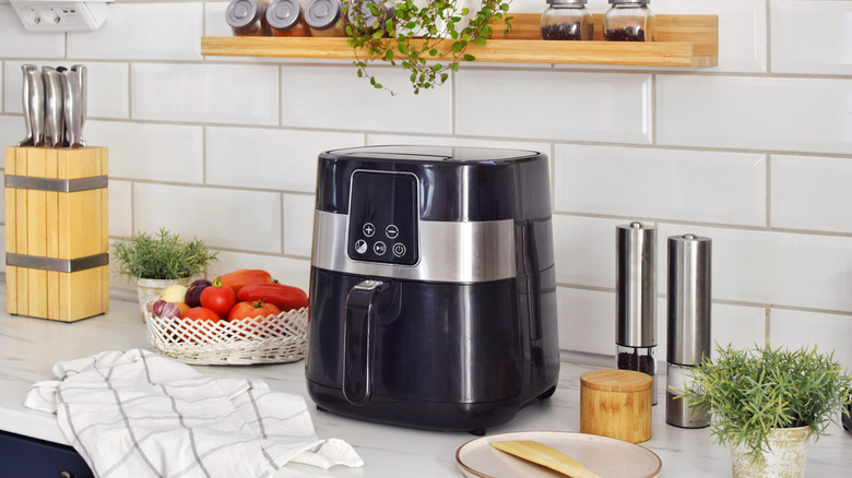 Air fryer on kitchen counter