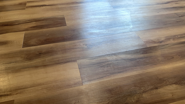 Luxury vinyl plank flooring