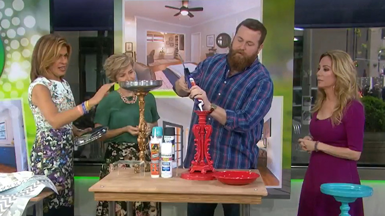 Ben and Erin Napier DIY a birdbath on the "Today" show