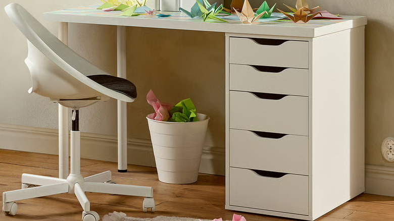 ALEX Drawer Unit with a sitting chair