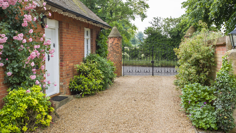 A classic gravel driveway