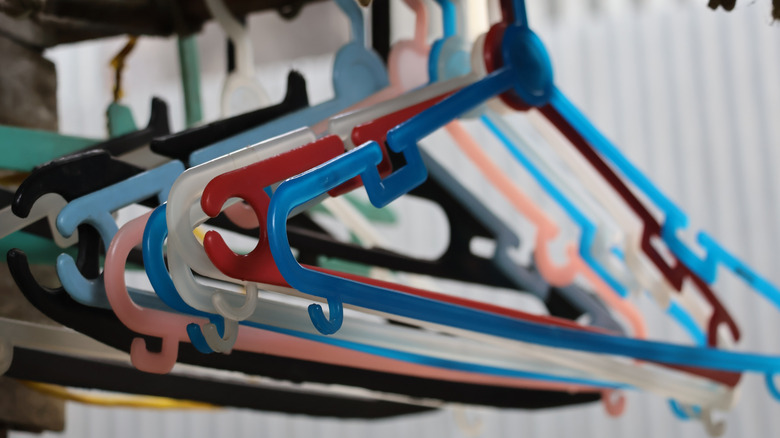 collection of different colored plastic