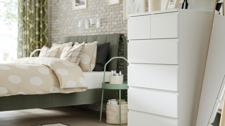 IKEA STORKLINTA dresser in bedroom