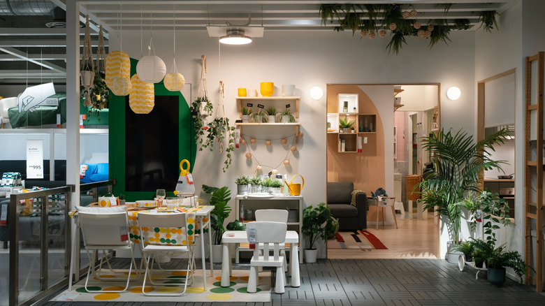furniture display at an IKEA store