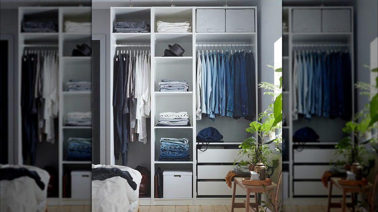 IKEA PAX wardrobe storage in a bedroom
