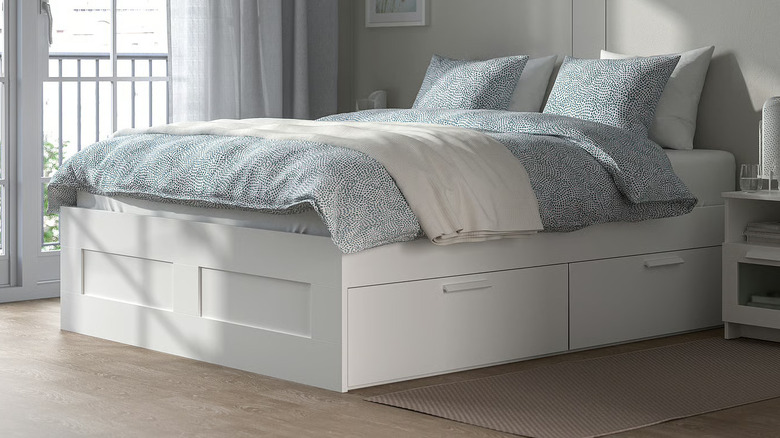 IKEA BRIMNES bed in a bedroom