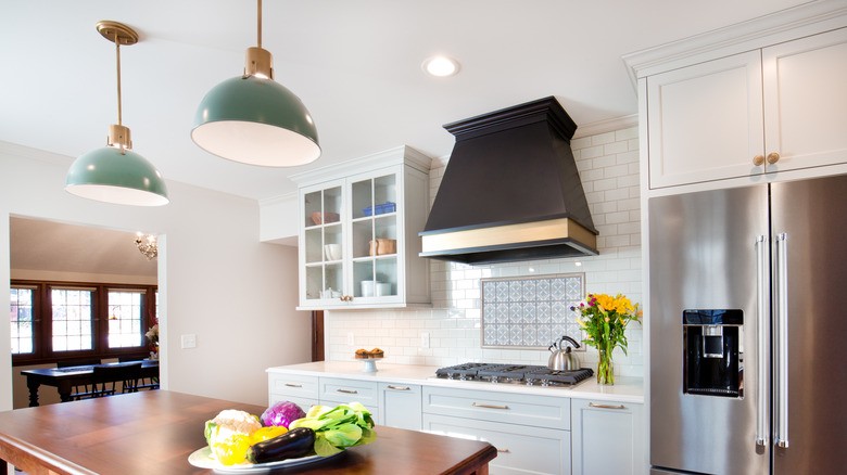 A French door refrigerator in a modern kitchen
