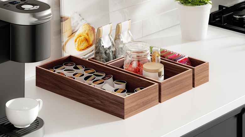 wooden drawer organizers