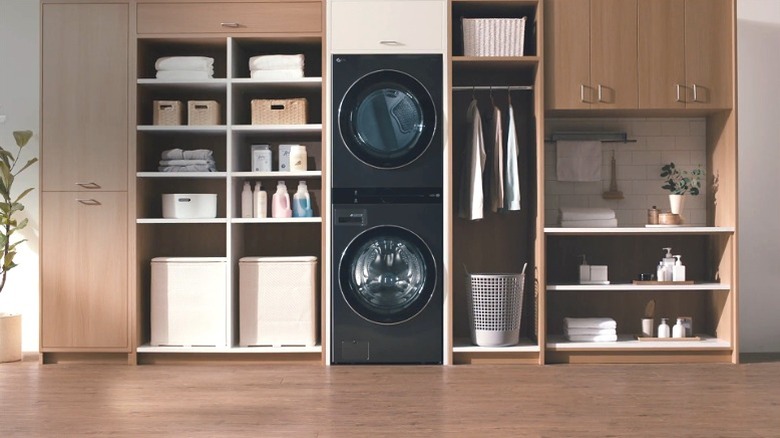 LG WashTower in a modern laundry room setting