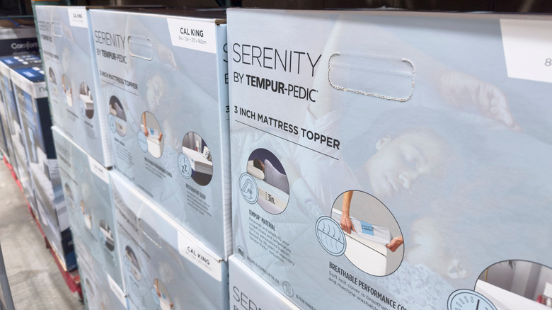 Mattress topper on Costco shelves