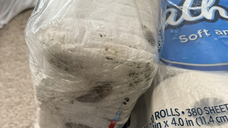 Moldy Costco toilet paper