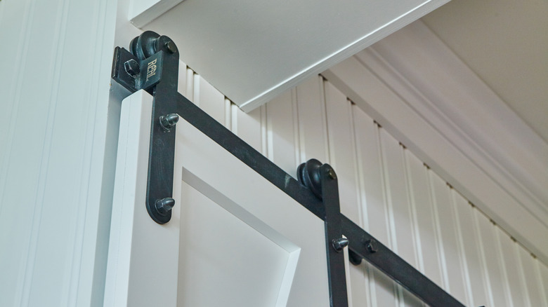close up of sliding door