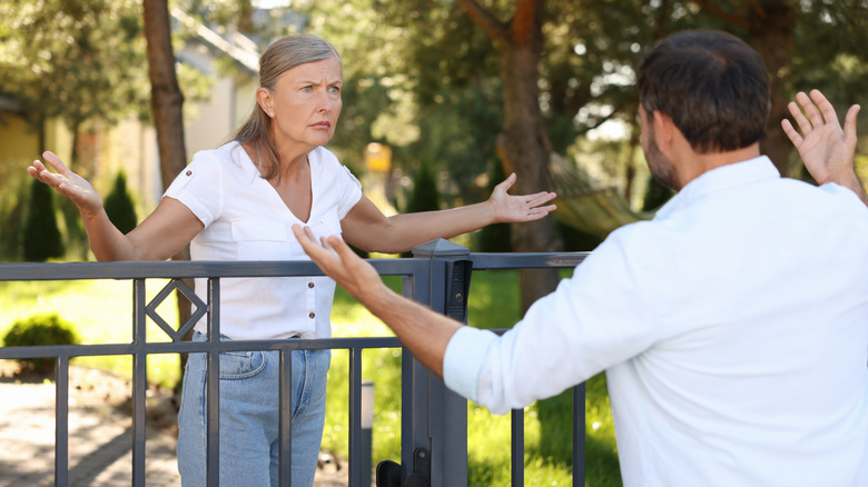 Neighbors fighting over fence