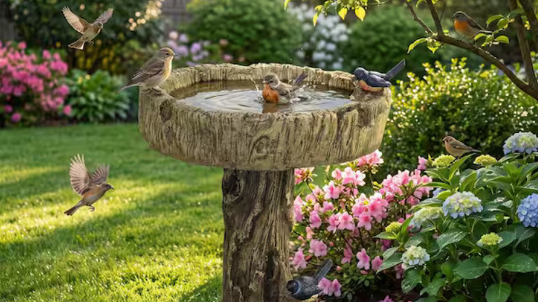 Watnature bird bath photo