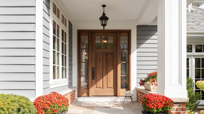 wooden front door