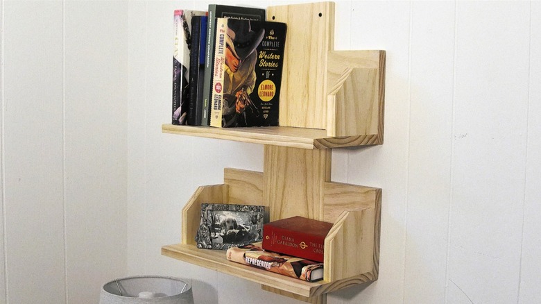 Ditch The Traditional Bookshelf For This Stylish And Modern DIY Solution