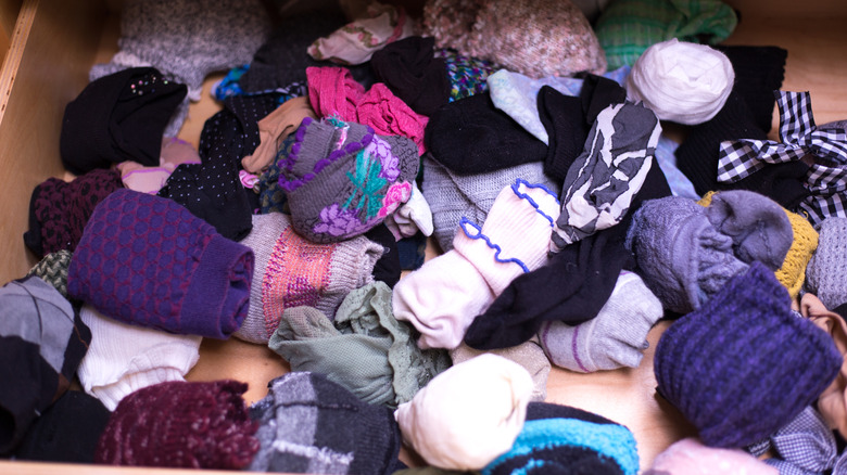 drawer full of socks
