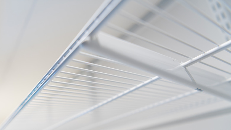 Typical wire closet shelving