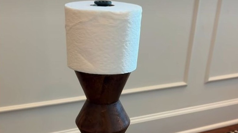 DIY toilet paper holder