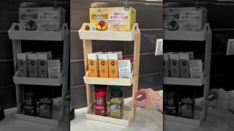 Dollar Tree kitchen organizer DIY