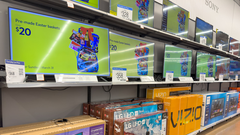 television display at walmart