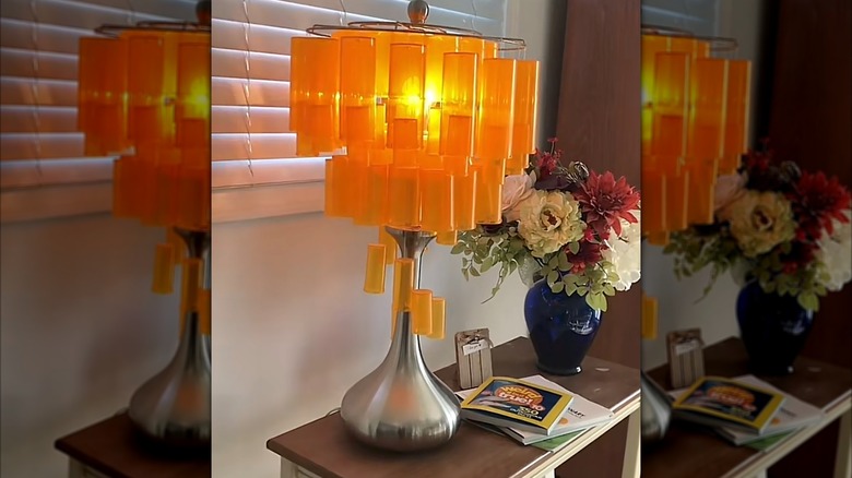 DIY prescription pill bottle lampshade