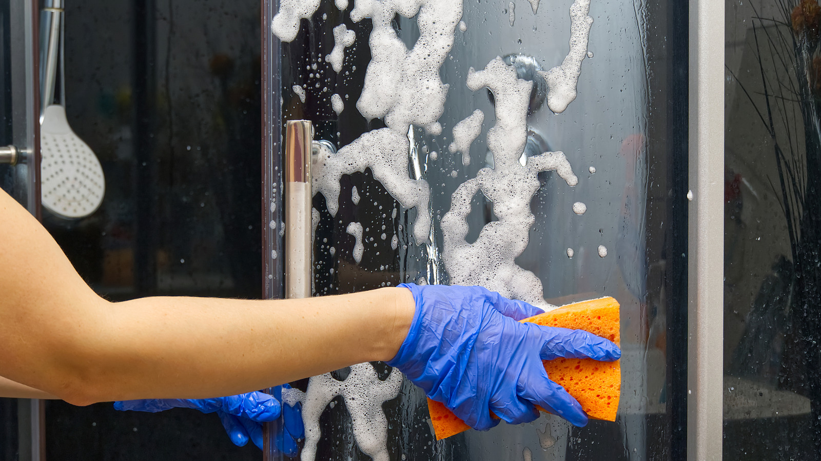 Drop The Sponge: Easily Clean Shower Doors With A Drill Attachment