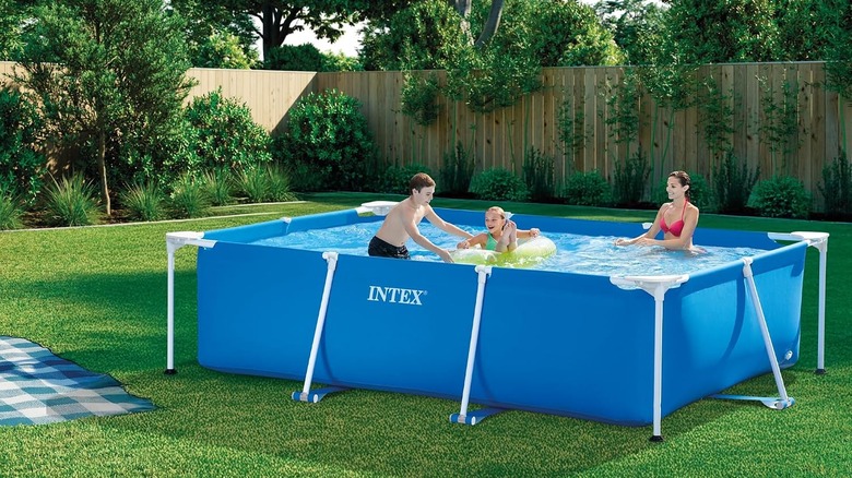 Intex metal frame above-ground swimming pool