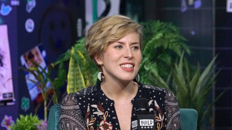 Erin Napier discussing show during Build Series event