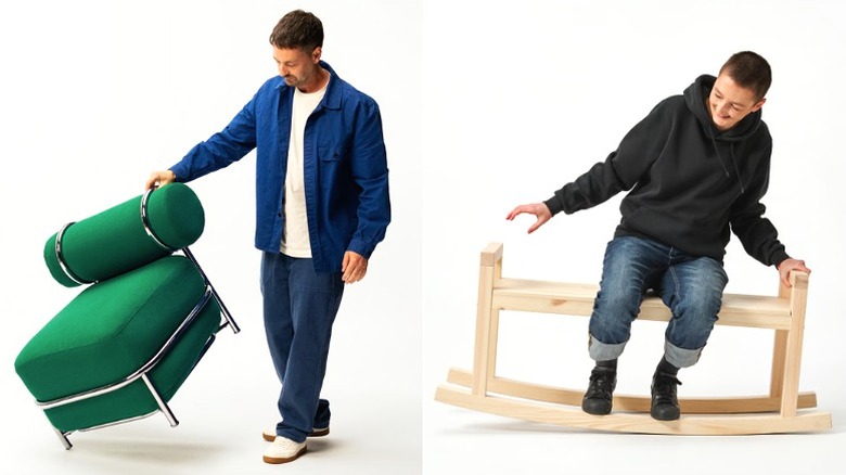 IKEA's new inflatable chair and rocking bench from the 2026 PS collection